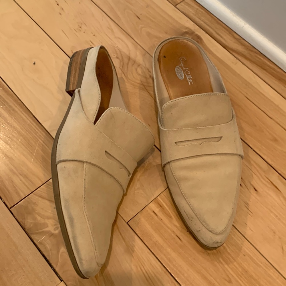 Dr. Scholls tan mules